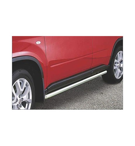 Tubi laterali di protezione acciaio inox lucido 60mm Nissan X Trail 2011 20