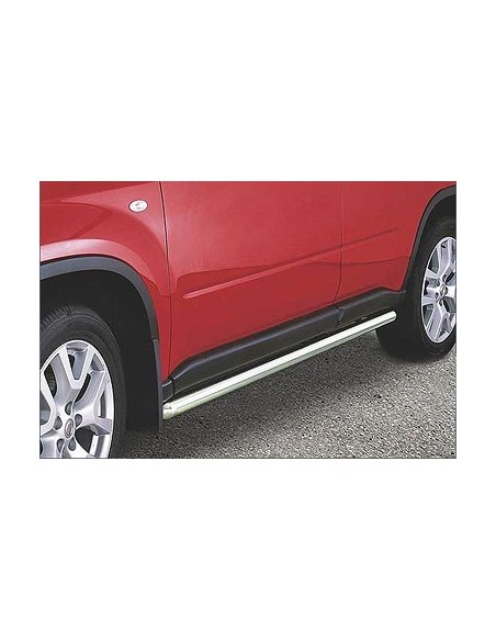 Tubi laterali di protezione acciaio inox lucido 60mm Nissan X Trail 2011 20