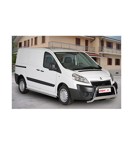 Tubi laterali di protezione acciaio inox lucido 60mm Peugeot Expert SWB 200