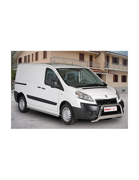 Tubi laterali di protezione acciaio inox lucido 60mm Peugeot Expert SWB 200