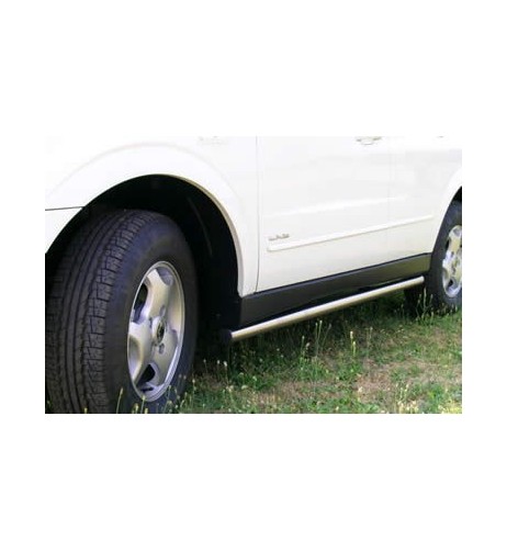 Tubi laterali di protezione acciaio inox lucido 60mm SsangYong Actyon