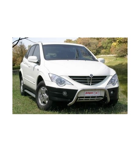 Tubi laterali di protezione acciaio inox lucido 60mm SsangYong Actyon