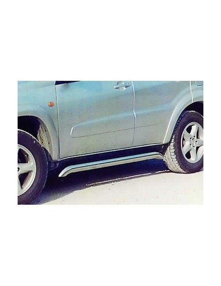 Tubi laterali di protezione acciaio inox lucido 76mm Toyota Rav4 2001 2002