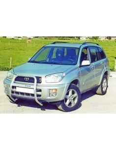 Tubi laterali di protezione acciaio inox lucido 76mm Toyota Rav4 2001 2002 2