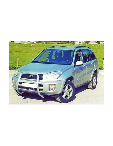 Tubi laterali di protezione acciaio inox lucido 76mm Toyota Rav4 2001 2002