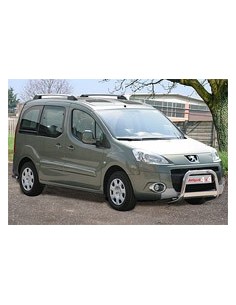 Tubi laterali di protezione acciaio inox lucido Peugeot Partner dal 2008 2