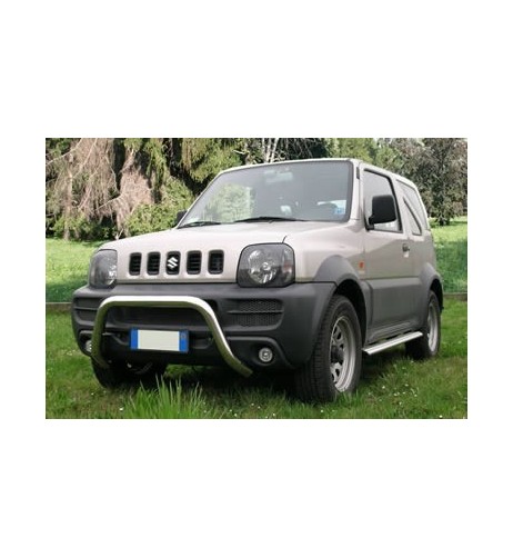 Tubi laterali di protezione acciaio inox lucido Suzuki Jimny 1997 2011