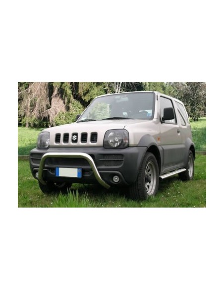 Tubi laterali di protezione acciaio inox lucido Suzuki Jimny 1997 2011