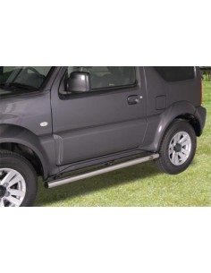 Tubi laterali di protezione acciaio inox lucido Suzuki Jimny Evolution 2012