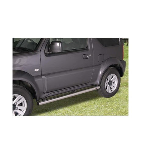 Tubi laterali di protezione acciaio inox lucido Suzuki Jimny Evolution 2012