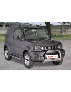 Tubi laterali di protezione acciaio inox lucido Suzuki Jimny Evolution 2012 2