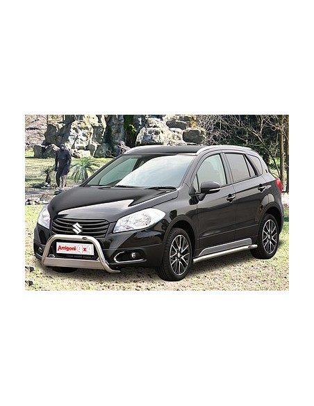 Tubi laterali di protezione acciaio inox lucido Suzuki S Cross 2013 2017