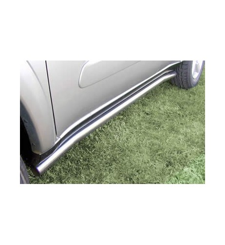 Tubi laterali di protezione acciaio inox lucido Toyota Rav4 4 porte 2003 20