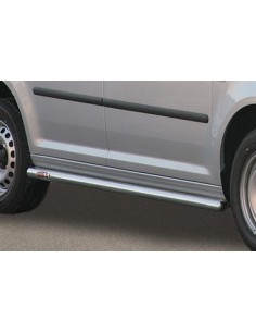 Tubi laterali di protezione acciaio inox lucido Volkswagen Caddy 2004 2020