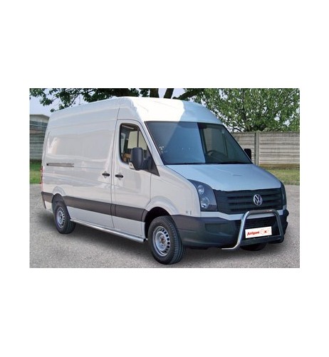 Tubi laterali di protezione acciaio inox lucido Volkswagen Crafter 2011 201