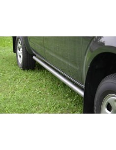 Tubi laterali di protezione acciaio inox Nissan Navara 4 porte dal 2005 al 