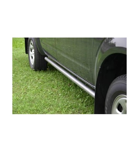 Tubi laterali di protezione acciaio inox Nissan Navara D40 4 porte dal 2005