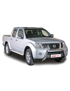 Tubi laterali di protezione acciaio inox Nissan Navara D40 4 porte dal 2005 2