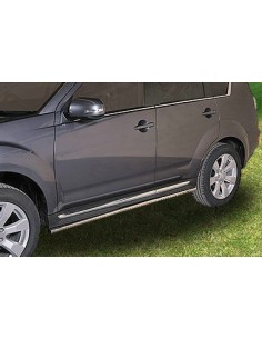 Tubi laterali in acciaio inox lucido 42mm Mitsubishi Outlander dal 2010 al 