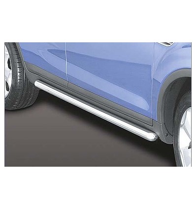 Tubi laterali in acciaio inox lucido 60mm Ford Kuga dal 2008 al 2012