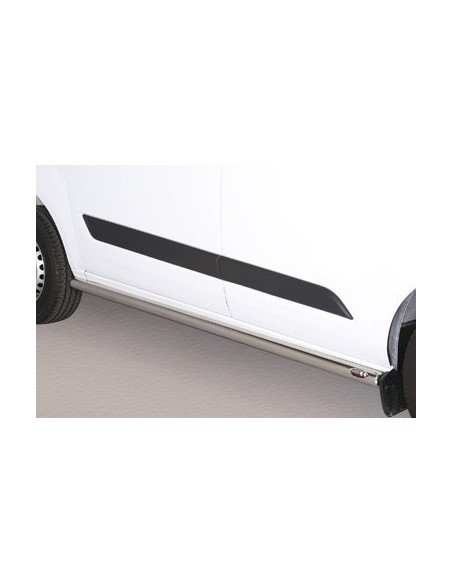 Tubi laterali in acciaio inox lucido 60mm Ford Transit Custom Short dal 201