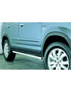 Tubi laterali in acciaio inox lucido 60mm Honda CR V dal 2002 al 2009