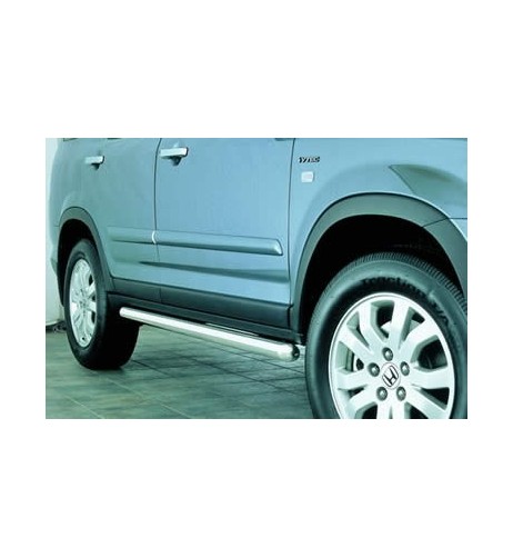 Tubi laterali in acciaio inox lucido 60mm Honda CR V dal 2002 al 2009