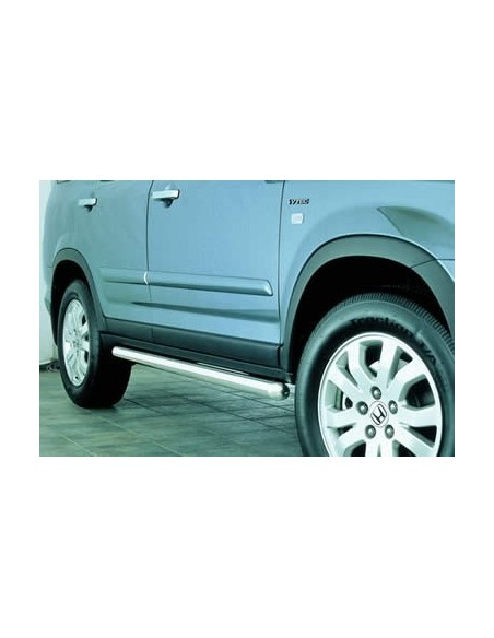 Tubi laterali in acciaio inox lucido 60mm Honda CR V dal 2002 al 2009
