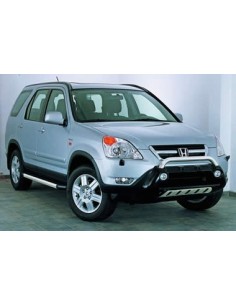 Tubi laterali in acciaio inox lucido 60mm Honda CR V dal 2002 al 2009 2