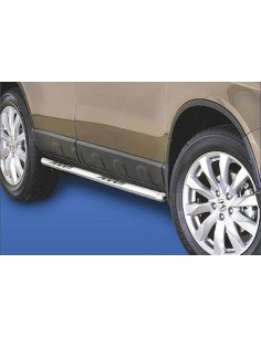 Tubi laterali in acciaio inox lucido 60mm Honda CR V dal 2010 al 2012