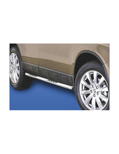 Tubi laterali in acciaio inox lucido 60mm Honda CR V dal 2010 al 2012