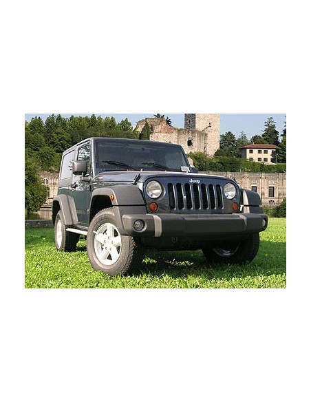 Tubi laterali in acciaio inox lucido 60mm Jeep Wrangler 2 porte dal 2007 al