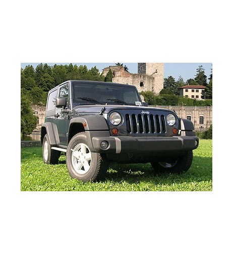 Tubi laterali in acciaio inox lucido 60mm Jeep Wrangler 4 porte dal 2007 al