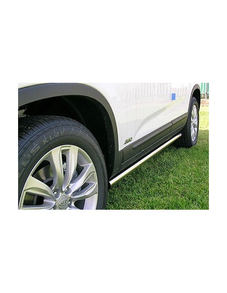 Tubi laterali in acciaio inox lucido 60mm Kia Sorento dal 2009 al 2011