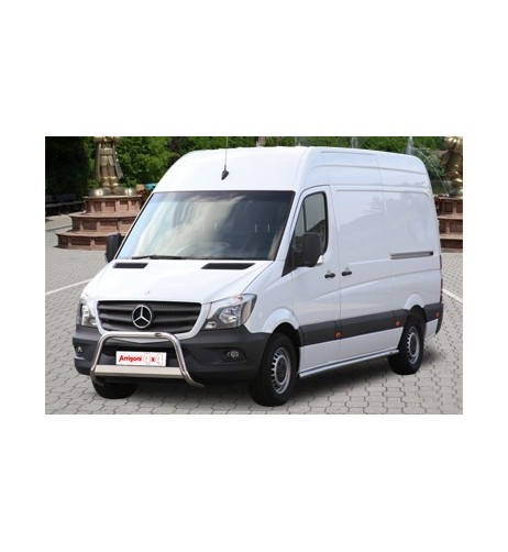 Tubi laterali in acciaio inox lucido 60mm Mercedes Sprinter dal 2007