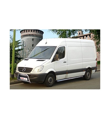 Tubi laterali in acciaio inox lucido 60mm Mercedes Sprinter dal 2007 al 201