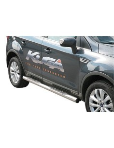 Tubi laterali in acciaio inox lucido 70mm Ford Kuga dal 2008 al 2012