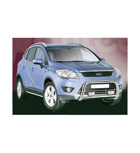 Tubi laterali in acciaio inox lucido 70mm Ford Kuga dal 2008 al 2012