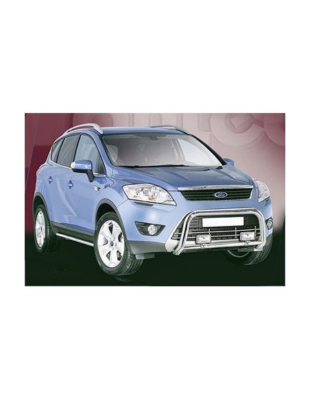 Tubi laterali in acciaio inox lucido 70mm Ford Kuga dal 2008 al 2012