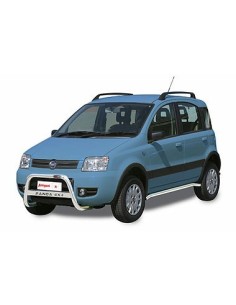Tubi laterali in acciaio inox lucido di protezione 50mm Fiat Panda 4x4 2005 2