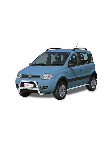 Tubi laterali in acciaio inox lucido di protezione 50mm Fiat Panda 4x4 2005
