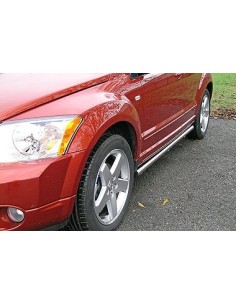 Tubi laterali in acciaio inox lucido di protezione 60mm Dodge Caliber dal 2