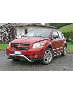 Tubi laterali in acciaio inox lucido di protezione 60mm Dodge Caliber dal 2 2