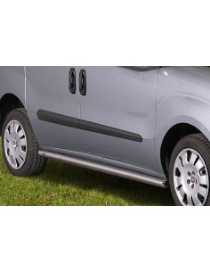Tubi laterali in acciaio inox lucido di protezione 60mm Fiat Doblo 2010 20