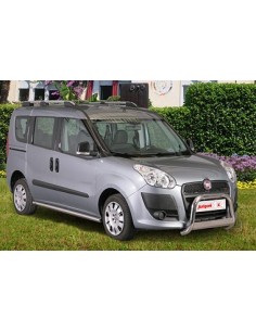 Tubi laterali in acciaio inox lucido di protezione 60mm Fiat Doblo 2010 20 2