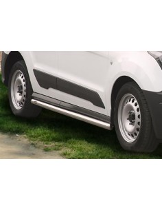 Tubi laterali in acciaio inox lucido 60mm Ford Connect dal 2014 passo corto