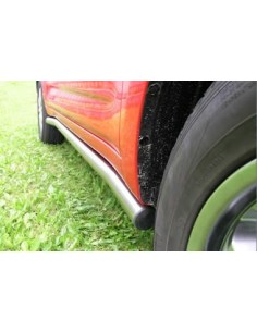 Tubi laterali in acciaio inox lucido di protezione Daihatsu Terios J2 dal 2