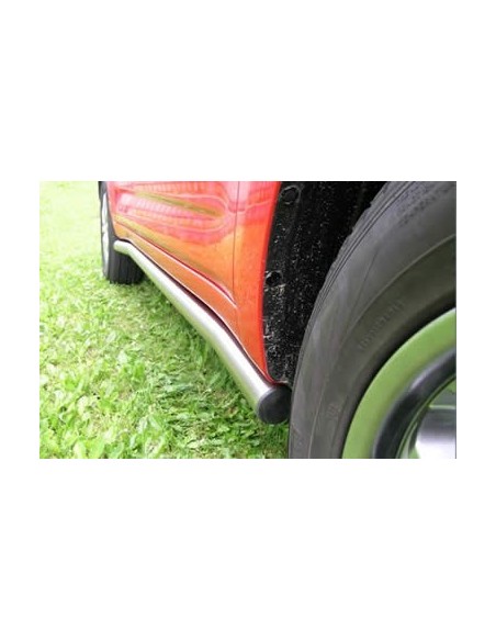 Tubi laterali in acciaio inox lucido di protezione Daihatsu Terios J2 dal 2