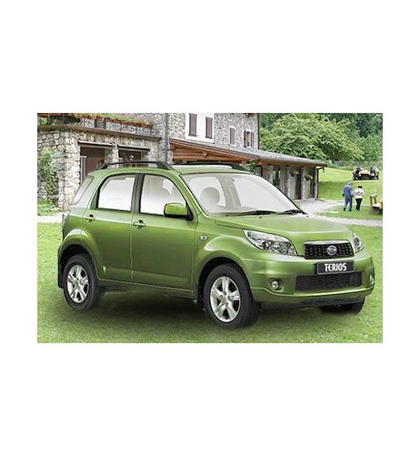 Tubi laterali in acciaio inox lucido di protezione Daihatsu Terios J2 dal 2