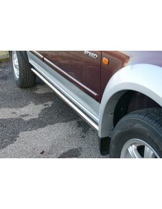 Tubi laterali in acciaio inox lucido Great Wall Steed 2 4 porte 2009 2017